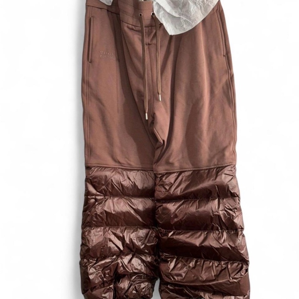 Telfar Chocolate Brown Puffer Sweatpants
